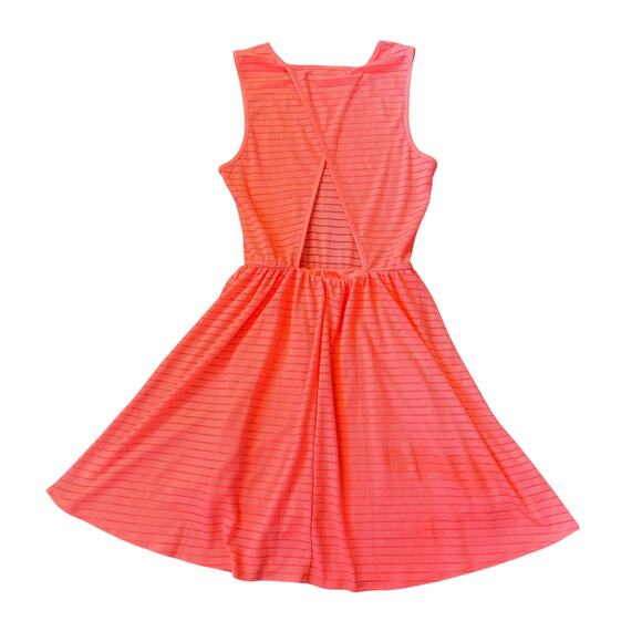 Ocean Drive Bright Pink Sleeveless Striped Dress Womens Size M - Picture 8 of 8